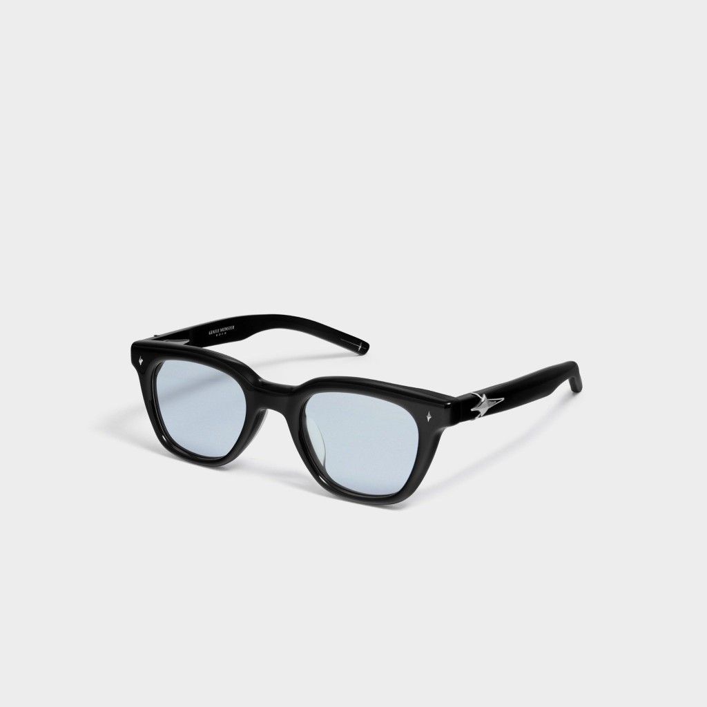 Monture ronde noire mate minimaliste