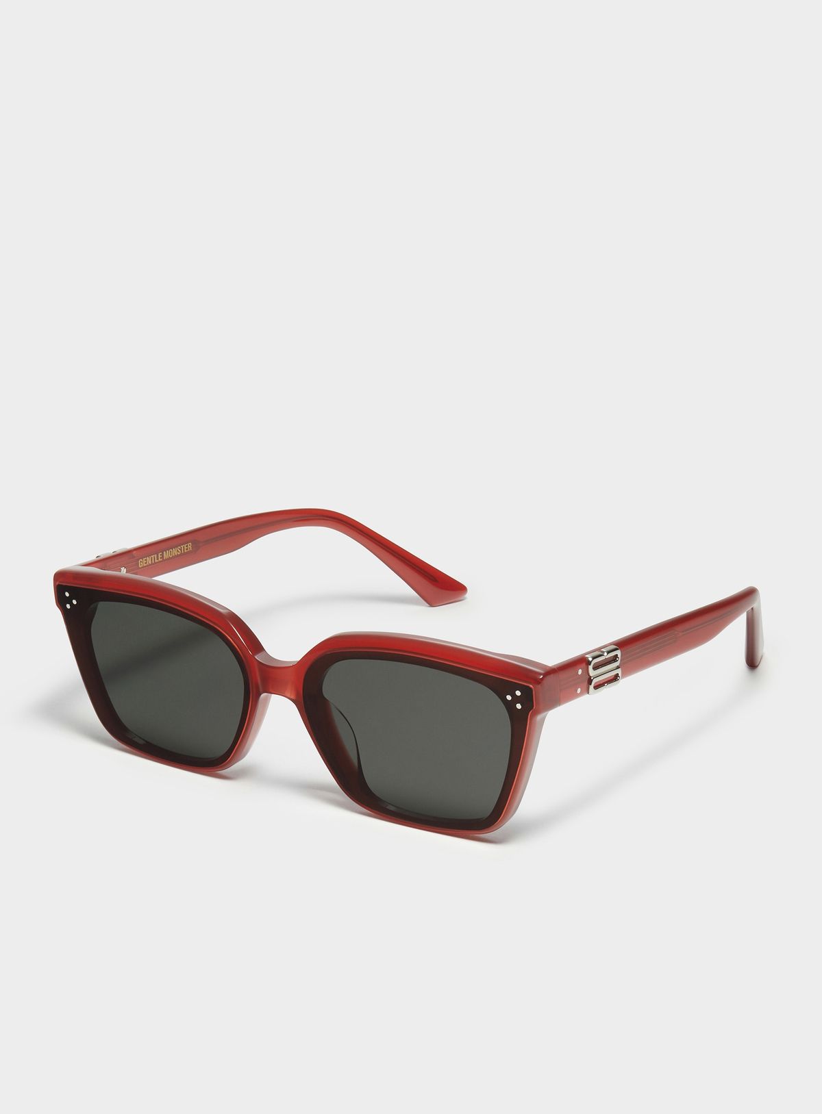 Monture rectangle marron mat